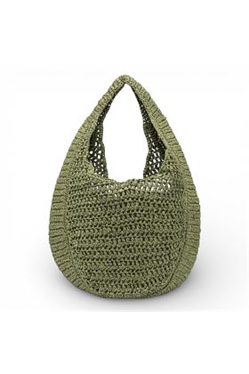 Borsa Gianni Chiarini in paglia crochet colore verde pistacchio. GIANNI CHIARINI | 11954-TAIGA